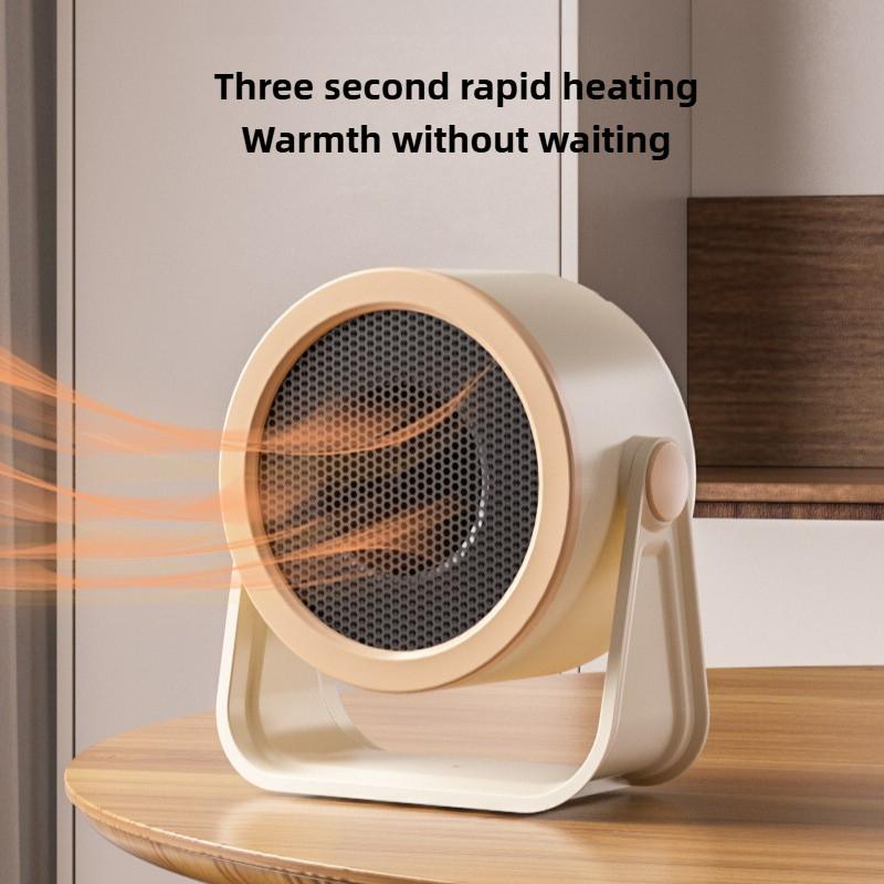 Household Bedroom Small Fast Heating Warm Air Blower Intelligent Electric Heater Winter Office Desktop Heating Fan
