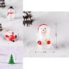 Bezaubernde Miniatur-Ornamente aus Kunstharz mit Weihnachtsmann und Schneemann für festliche DIY-Dekoration