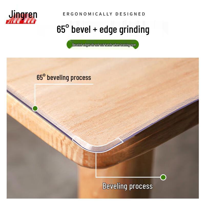 Jing Ren PVC Klarer Runder Tischschutz