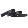 [GangTu] H Full Grain Leather Belt Replacement Strap Buckleless Width 32mm Black Waist: 32 Inch
