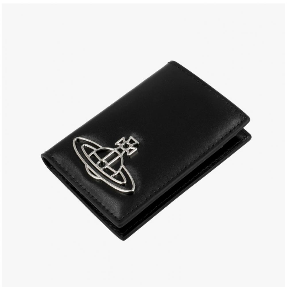 Vivienne Westwood Silk Leather Vertical Small Card Wallet 5115002wu L0077 N401