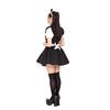 Be With Meow Maid White Black Cute M Size Cosplay Costume Halloween Maid Clothes Cat Ears Cat Lolita Waitress Women's