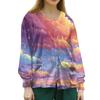 Women's Casual Long Sleeve Single Breasted Printed Dry- Top