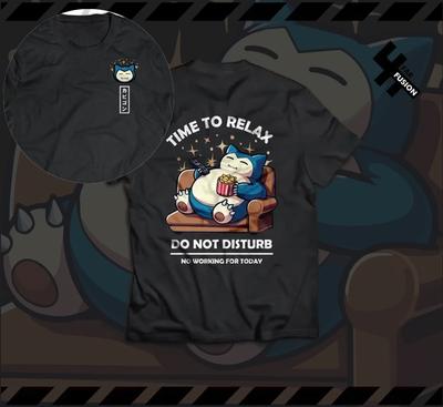 2026 Nieuw Zomer SNORLAX Katoenen Bedrukt T-shirt Mannen vrouwen Harajuku Los Casual Veelzijdig Korte Mouwen Top Y2k