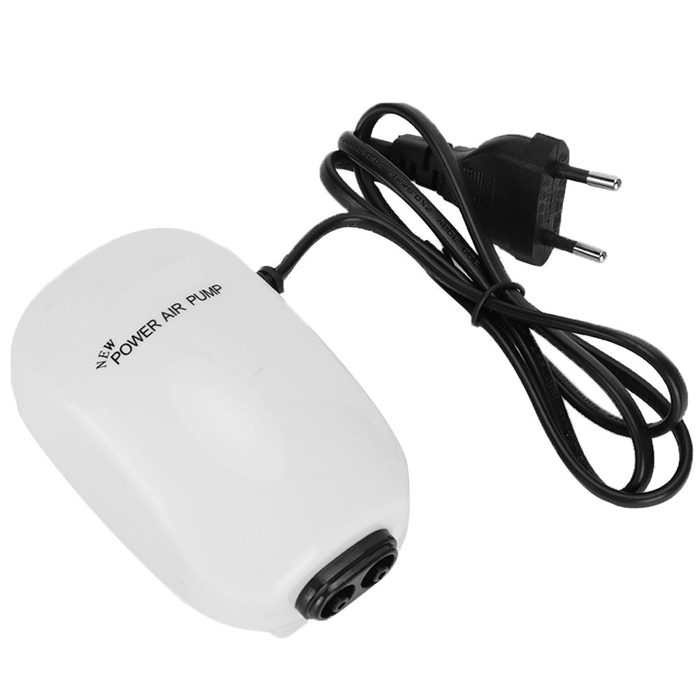 Aquarium Oxygen Pump Fish Aeration Machine Silent Dual Output