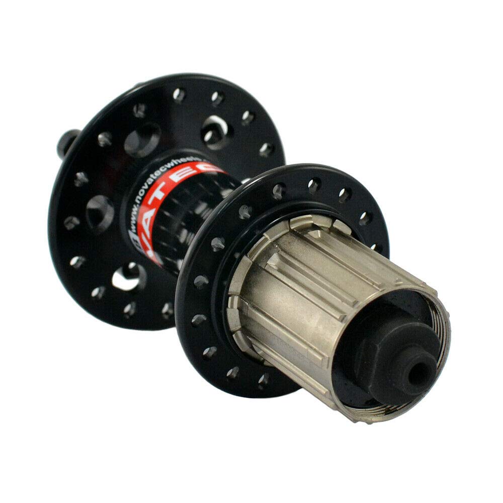 NOVATEC D791SB D792SB MTB 32 Hole Disc Hubs NA2154 + w/Skewers,1 Pair, Black,