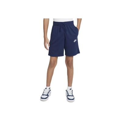 Jersey Solid Color Logo Drawstring Kids Shorts Kids Shorts Dark-Blue DA0806-410