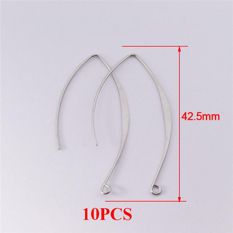 

New V-shaped Earring French Earring Hooks Findings Ear Hook Wire Settings Base Settings For Jewelry Making Earrings Accessories