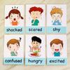 Baby Emotion Learning Card Cartoon English Cards Kids Learning Toys Educational Toys for Children