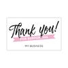 30pcs/pack Pink Thank You Card For Supporting Business Package Decoration "Gorgeous Thanks" Business Card Handmade With Love