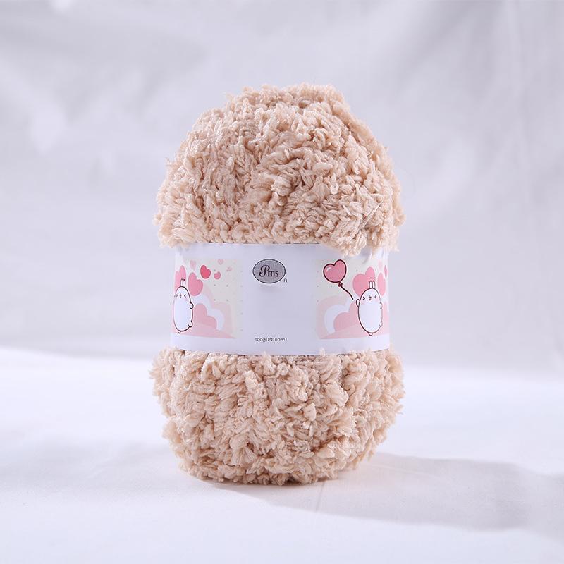 50g Colorful Single Strand Coral Plush Coarse Plush Handwoven DIY Scarf Hat Sweater Blanket Thread