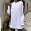 2023 Autumn Women's Korean Style Color Block Long Sleeve Top