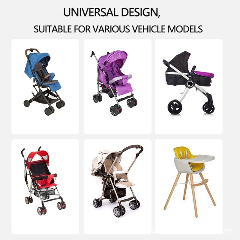 Comfortable Baby Stroller Cushion Soft Infant 3-Layers Thicked Chusion Pad Cotton Blended for Newborns Toddlers