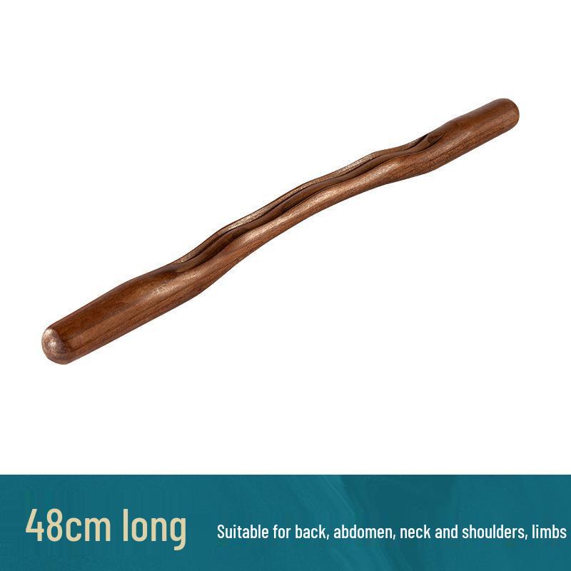 Sandalwood Whole Body Massage Rod: Universal Relief Stick for Tendons, Meridians, and Back Massage.