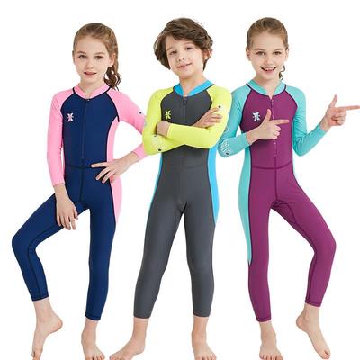 Kinder Langarm Schnelltrocknender Lycra Schnorchel-Badeanzug - Sonnenschutz für Jungen & Mädchen