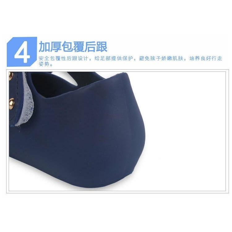 Charming Mini Melissa Girls British College Wind Bow Tie Kid Shoes For Stylish Children