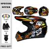 Three-piece Set with Gifts Motorcycle Helmet Motocross Off Road Helmets ATV Dirtbike Downhill Racing Moto Helm DOT Four Seasons