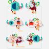 Cloth Belted Hanging Toy With Feather Animal Cloth Book Early Education Toy Montessori Educational Toy