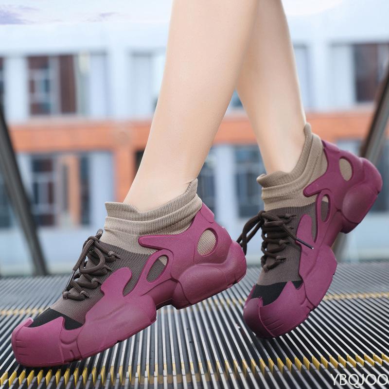 Lightweight Breathable Color Blocking comfort women shoes Women's Casual Sports Shoes Fashionable versatile leisure sneakers