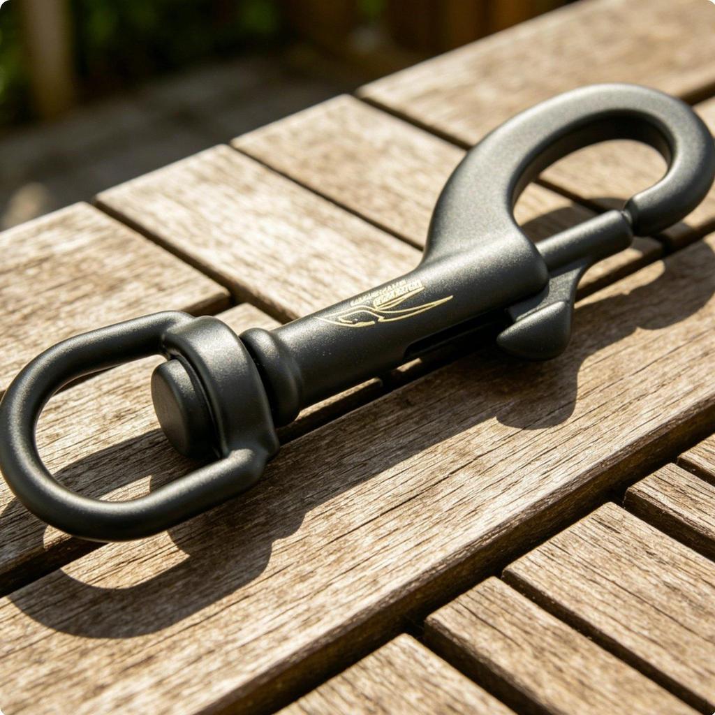 Swivel Eye Bolt Snap Hook Single End Stainless Steel Diving for Boating Silver 75MM