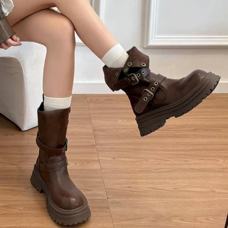 New Women Boots Heightened Thick-soled Boots Fashionable Women Shoes Fashionable Sexy Punk Optical Shoes Winter Boots 6961
