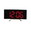 Réveil numérique miroir, température, date, 2 niveaux de réglage de la luminosité, fonction répétition, horloge de table, mode nuit 12/24 h, horloge LED