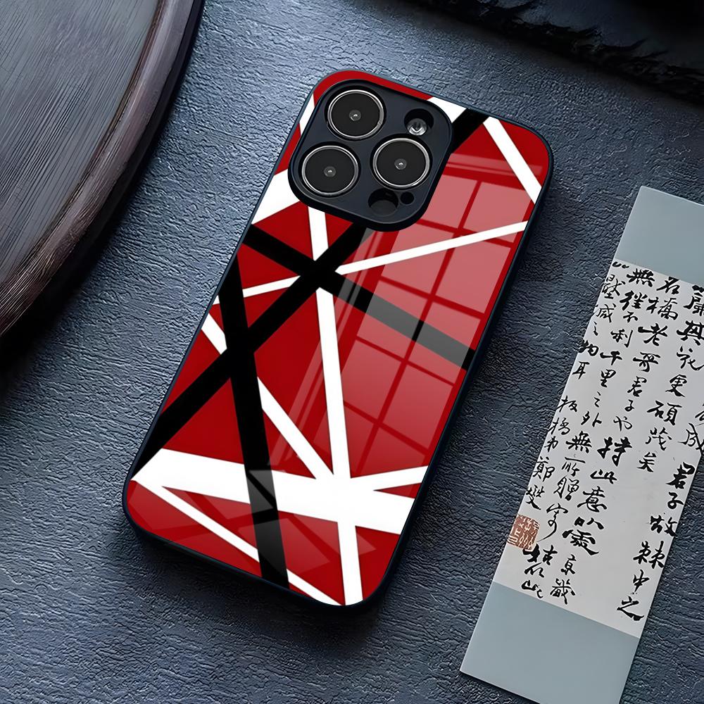 

Eddie Van Halen Graphic Guitar Phone Case For IPhone 17 Pro Max 15 Pro 14 12 11 13 Mini X XR XS 16 Plus SE Glass Cover iPhone16ProMax