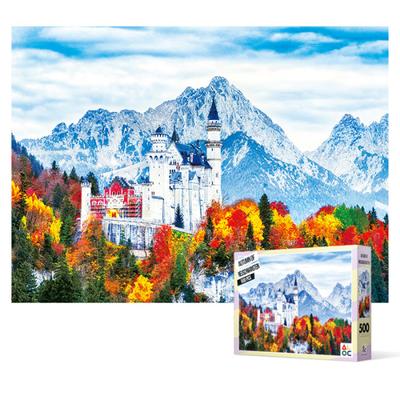500-teiliges Puzzle – Herbst auf Schloss Schwanstein, beliebtes koreanisches Puzzle