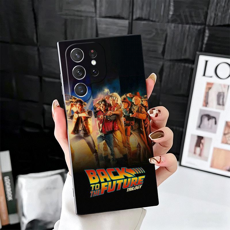 Back To The Future Soft Phone Case for Samsung Galaxy S26 S25 Edge S24 Ultra S23 Plus S22 S21 FE S20 Black Cover Back Shell