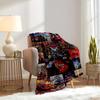 1pc Flannel Car Theme Printed Bed Blanket, Suitable for Sofa Blanket, Unique Gift Choice, Home Decoration Essential