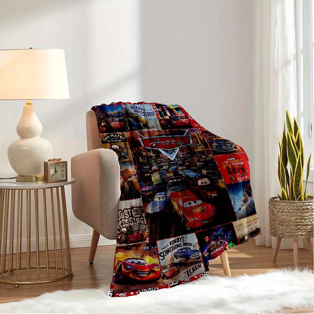1pc Flannel Car Theme Printed Bed Blanket, Suitable for Sofa Blanket, Unique Gift Choice, Home Decoration Essential