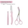 Eyebrow Grooming Tool Set: Safe Blade Razor, Anti-scratch Scissors, Brush, Comb & Trimmer