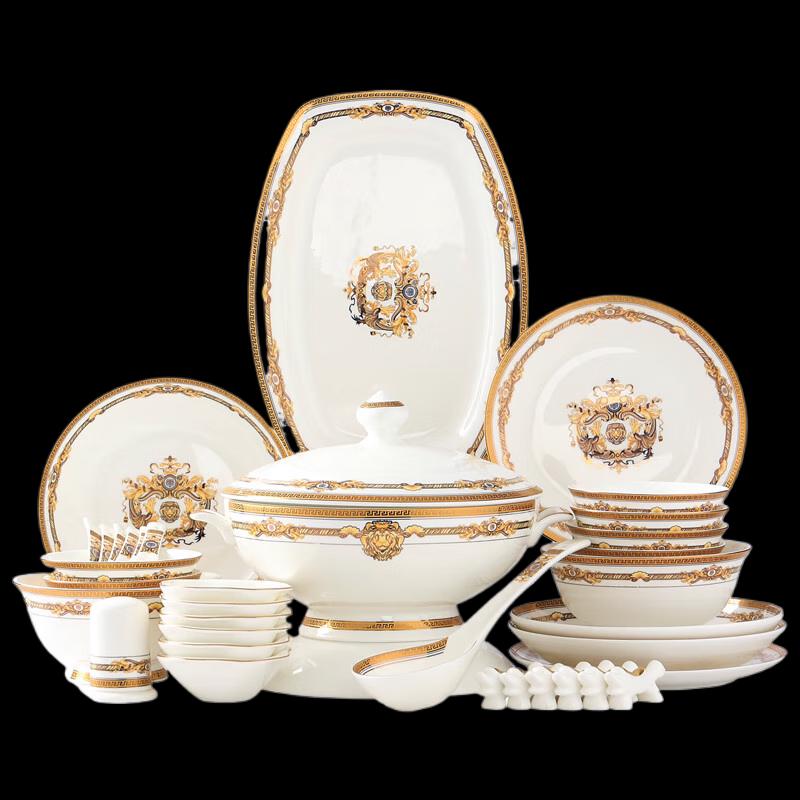 RUIJIU Babylonian Feast 36-Piece Bone China Dinnerware Set