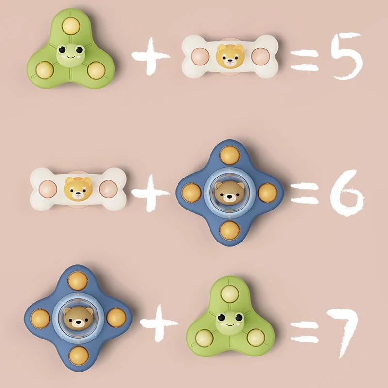 Baby Badespielzeug Lustiges Baden Sucker Spinner Saugnapf Cartoon Rasseln Zappeln Lernspielzeug Für Kinder Jungen Geschenk