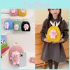 Adorable Cartoon Character Backpack For Kids Stylish Breathable Canvas Preschool Bag