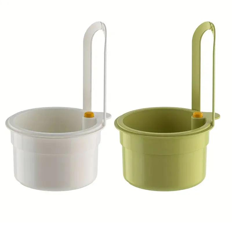 Drain Water Basket Filter Sink Hanging Strainer Basket Detachable Openable Bottom Cover Fruit Clean Rack For Kitchen Bathroom