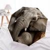 1 PC Automatic Folding Umbrella - Elephant Pattern, Portable & Foldable Design with 8 Ribs, Christmas Birthday Gifts