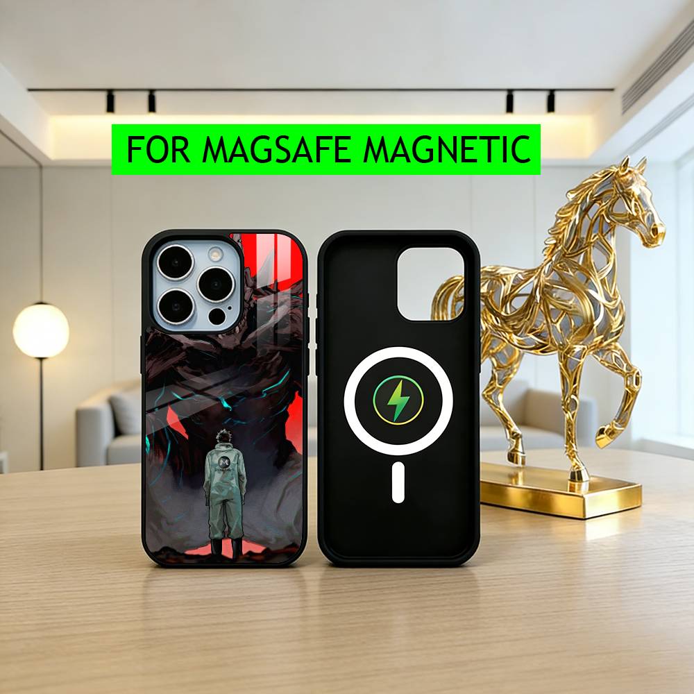 Monster K-Kaiju No. 8-es Phone Case For iPhone17,16,15,14,13,12,11 Plus,Pro Magnetic with Magsafe Wireless Charging