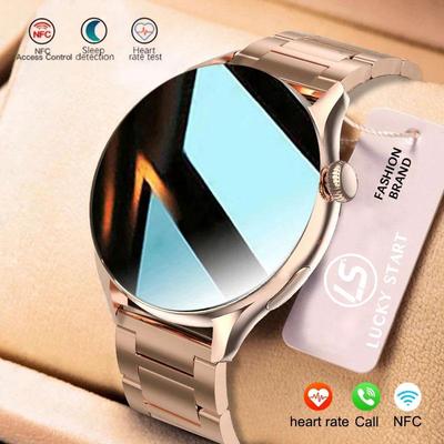 2024 True AMOLED Smart Watch Damskärm Visar alltid tid 466*466 HD Health Tracker Voice Calling Smartwatch Dam Ring klocka