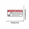 Anti-Theft GPS Alarm Warning Decal, Durable Vinyl Security Sticker, Universal Car Exterior Protective Decor Accessories