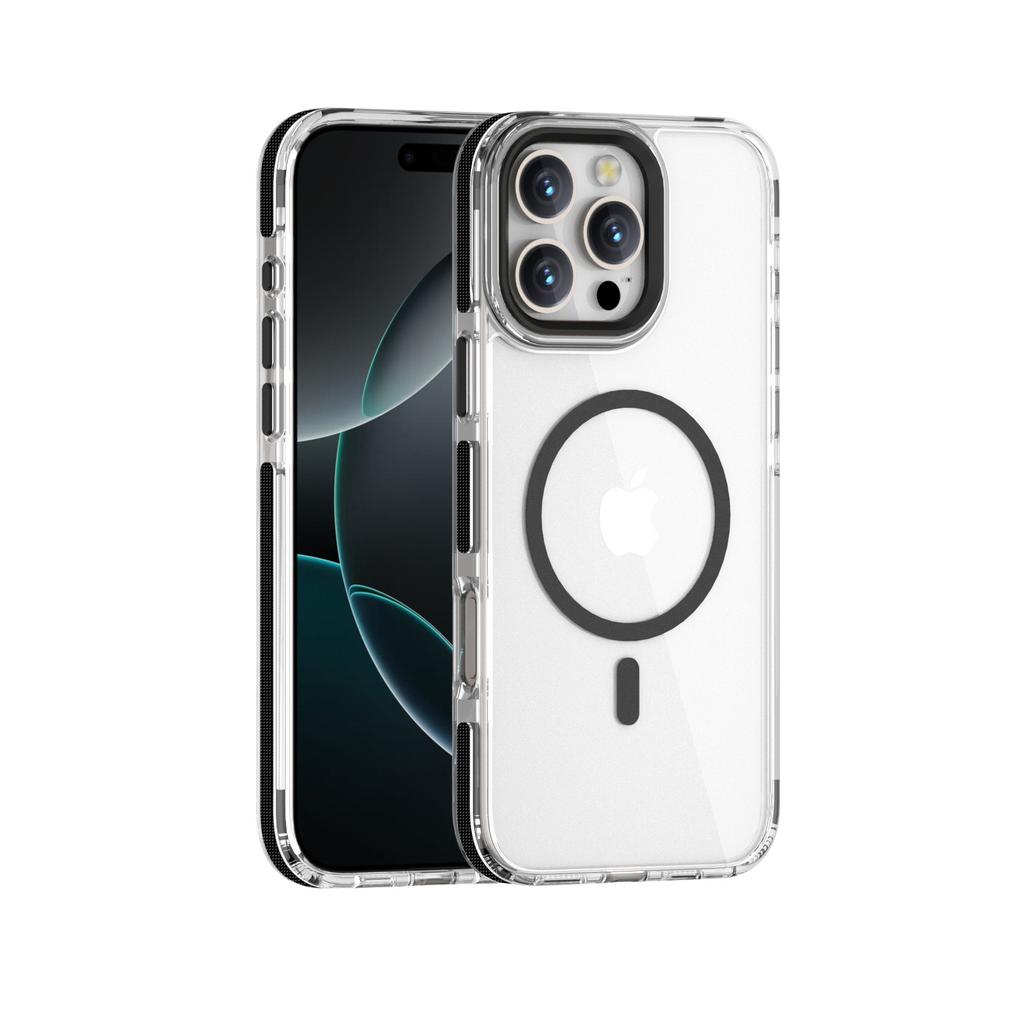 Applicable to Apple 11promax mobile phone case, acrylic magnetic anti-drop transparent iPhone11 case.