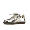 Wales Bonner X Adidas Samba Silver Metallic Unisex Sneakers Cream-White Grey-One IG8181