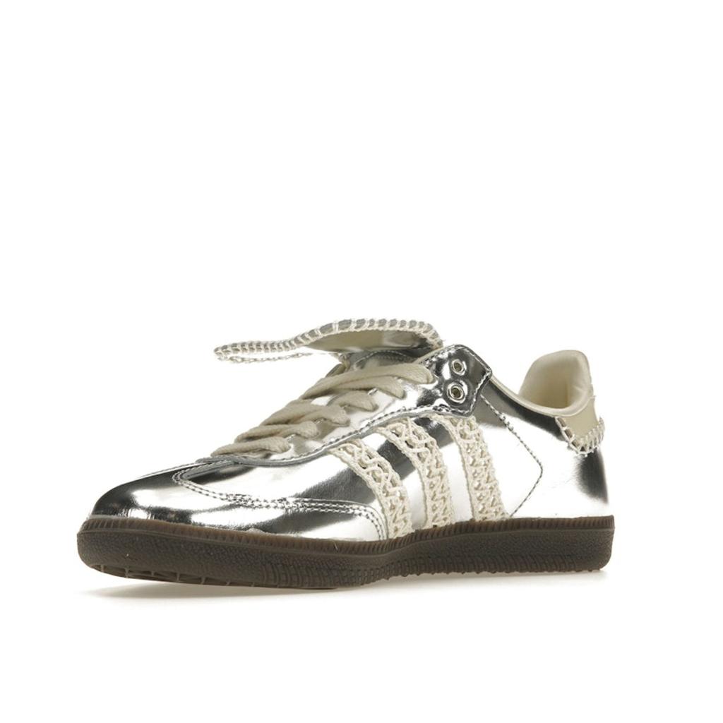 Wales Bonner X Adidas Samba Silver Metallic Unisex Sneakers Cream-White Grey-One IG8181