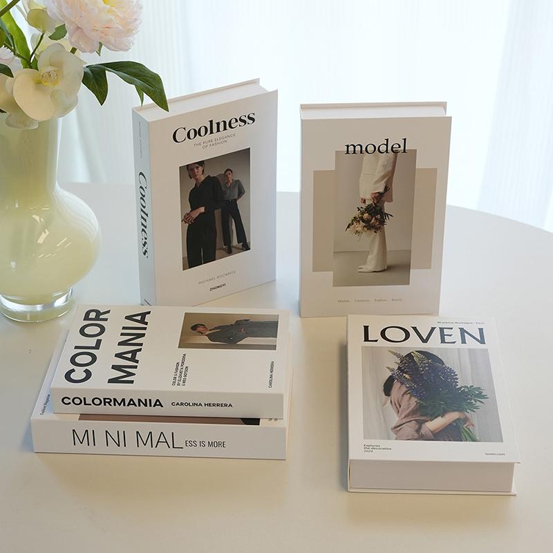Fashion Fake Books Decoration Luxury Decorative Book Living Room Decor Simulation Book Home Decor Aesthetic Room Ornament
