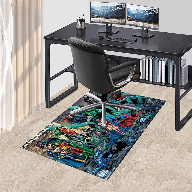 "Justice League: The End - DC Comics Poster"Office Mat Home Decor Gift For Halloween & Christmas LC9