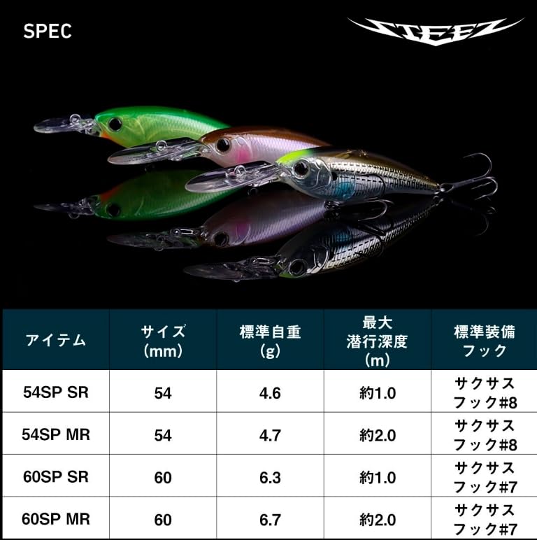Daiwa Bass Lure Steez Silent Shad 60SP MR Frost Blue