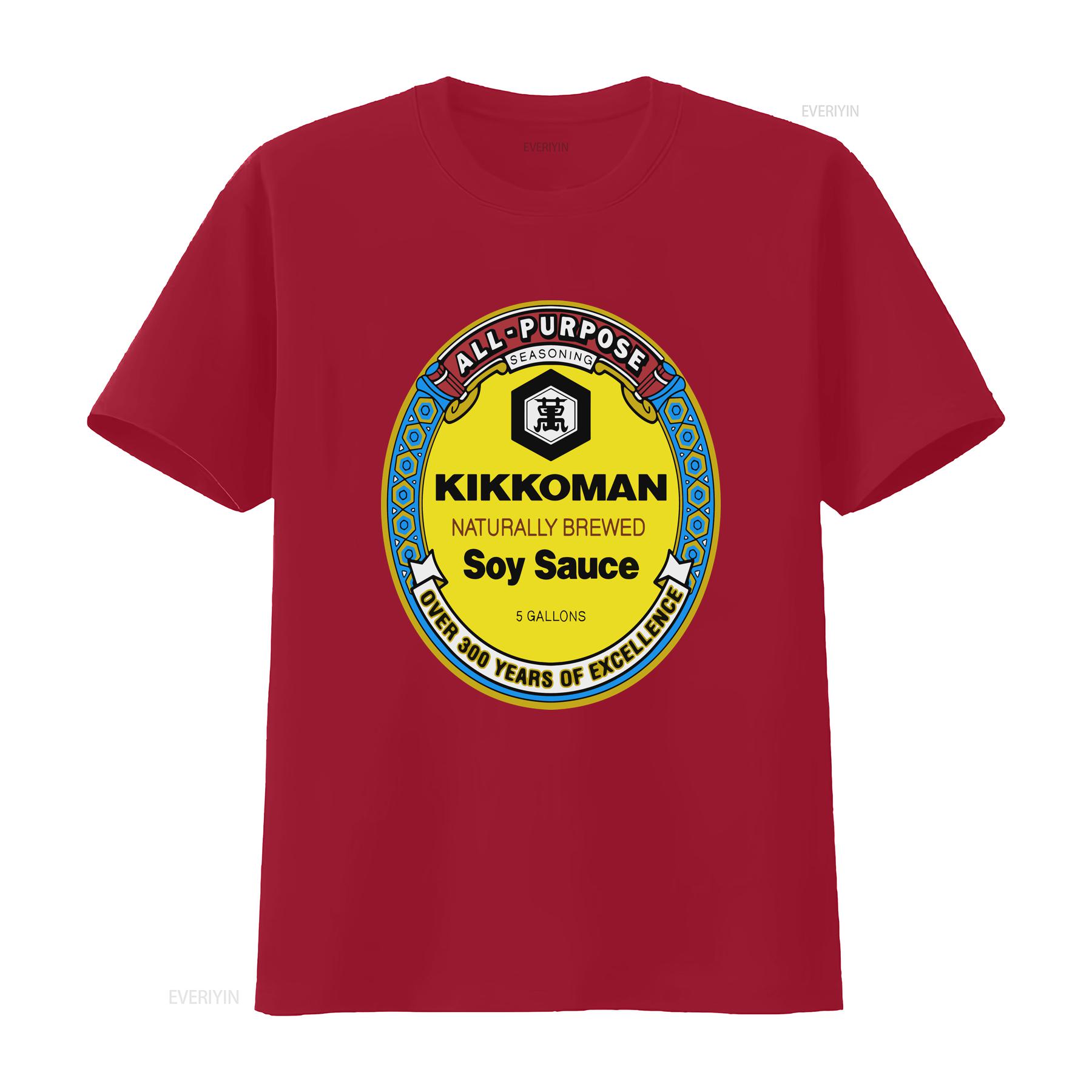 New Purpose Kikkoman Soy Sauce Active Logo American T Shirt Funny Size S to 5XL vintage Washed Unisex homme Slightly graphic S