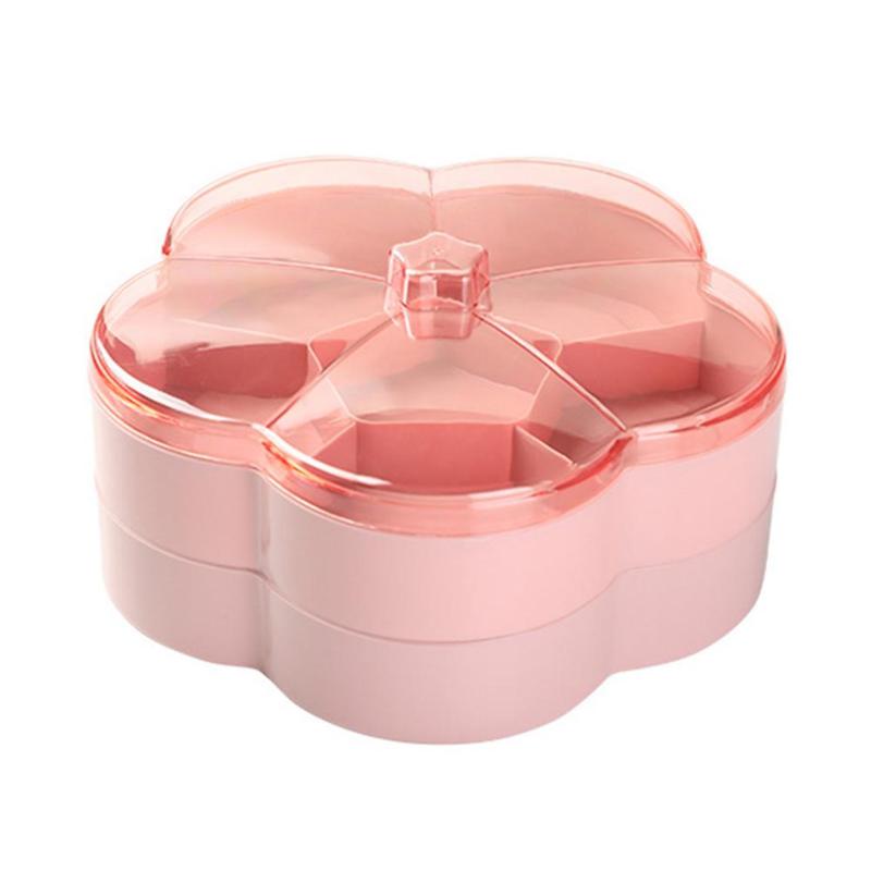 Candy 1/2 Tier Nut Bowl Storage Container Party Snack Box Floral Snack Box