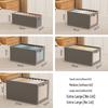 Oxford Cloth Lidded Storage Box with Window - Dustproof Closet Organizer