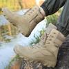 Large size boots Outdoor high-top field boots Ultra light desert boots Outdoor hiking boots Source